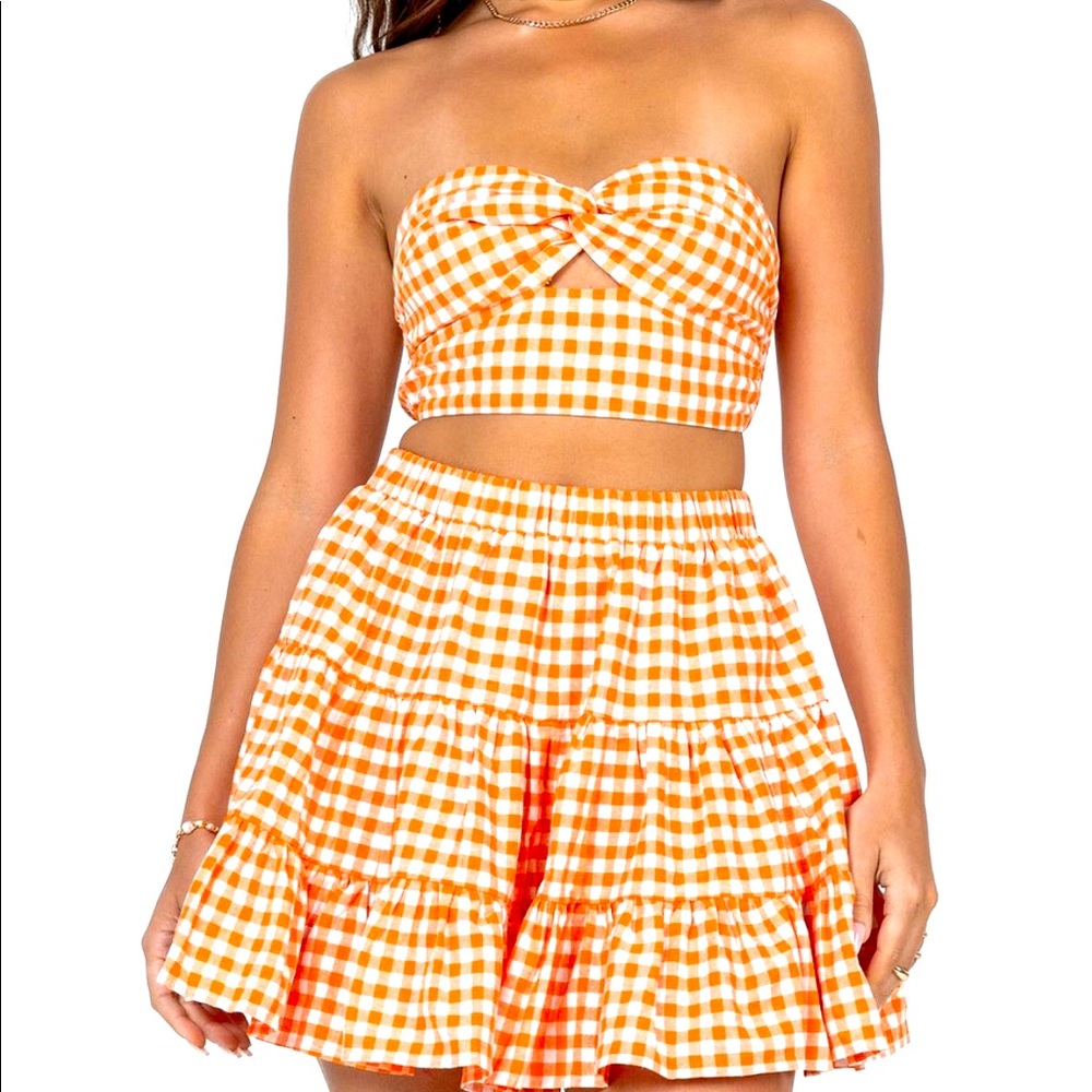 Princess Polly Alister set orange size 0.